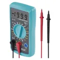 Produktbild: Digitaler Multimeter mit Messspitzen und Etui, AC DC, Widerstand Spannungsprüfer