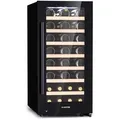 Produktbild: Klarstein Barossa 38 Uno Weinkühlschrank 1 Zone 94 Ltr 38 Fl Touch-Display Schwarz