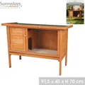 Produktbild: Sunnydays Kaninchenstall 91 x 45 x H80 Holz-Hasenhütte 54365