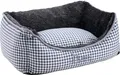 Produktbild: Hunter Hundesofa Astana 60x45 cm Karo grau, mit Plüsch