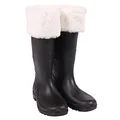 Produktbild: Panelize Nikolausstiefel Weihnachtsmannstiefel schwarz mit Fellrand (45)