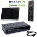 Produktbild: DVB-T2 Receiver Xoro 8730 KIT mit 20 dB Antenne HD Freenet PVR USB TV Aufnahme