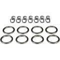 Produktbild: Gardinenring LIEDECO, grau (chromfarben), Ø:1,6cm, Metall, Gardinenbefestigungen, für Gardinenstangen Ø 16 mm