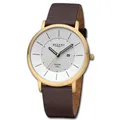 Produktbild: Regent Herren Solaruhr Analog Lederarmband dunkelbraun UR1104108