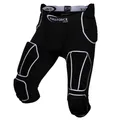 Produktbild: Full Force Wear Full Force American Football Herren Hose 7 Pocket mit 7 eingenÃ¤hten Pads - schwarz Gr. S