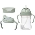 Produktbild: Trinklernbecher-Set, Salbeigrün, Kunststoff, 240 ml, 12x14x7 cm, Füttern, Kindertrinkflasche & Kinderbecher
