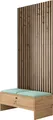 Produktbild: MIRJAN24 Garderoben-Set Balma IV, Unterschrank mit Lamellen, 2x Gepolstertes Paneel 42x42 (Farbe: Artisan Eiche / Artisan eiche + Schwarz, Manila 11)