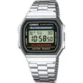 Produktbild: Casio Uni-Uhr A168W-1 Schwarz Silber (Ø 36 mm) - Schwarz/Silber