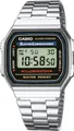 Produktbild: Casio Uni-Uhr A168W-1 Schwarz Silber (Ø 36 mm)