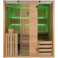 Produktbild: Home Deluxe - Traditionelle Sauna omaha - 180 x 150 cm für 4 Personen Sauna Saunakabine Massivholz Traditionell