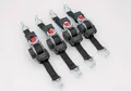 Produktbild: Automatik Zurrgurt Spanngurt mit Spitzhaken 1,8m x 25 mm 300/600 daN, 4er Set, Schwarz, für PKW und Anhänger