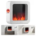 Produktbild: KAMINIO Elektrischer Tischkamin MIA XL - Dekoratives Elektro-Tischfeuer mit 3D-Flammeneffekt, ausdauerndem Akku für portable Nutzung  - Weiß