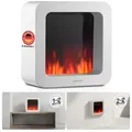 Produktbild: KAMINIO Tischfeuer MIA, 3D-Flammeneffekt weiß 40 cm x 17,5 cm x 40 cm