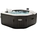 Produktbild: INTEX 28462 - Whirlpool - PureSPA Jet + Bubble Deluxe (octagon,onyx black, Ø218 außen/Ø168cm innen) App Steuerung - Schwarz