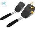 Produktbild: Silikon Pfannenwender Set 2 Stück für Pfannkuchen, Spiegelei, Omelette