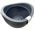 Produktbild: Scheurich Pflanztopf Wave Globe 50cm schwarz/granit