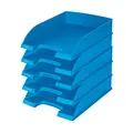 Produktbild: Leitz Briefkorb Standard A4, 5er Pack, Briefablage in Premium-Qualität, Stapelbare Ablagefächer als Schreibtisch-Organizer, Kombinierbar mit Plus-Serie, Hellblau, 52270030