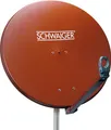 Produktbild: Schwaiger SAT Spiegel Aluminium 88cm Satellitenschüssel HD tauglich ziegelrot