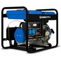 Produktbild: Eberth 3000 Watt Notstromaggregat Diesel, Stromerzeuger Stromaggregat Mit 5,7 Ps Dieselmotor, 4-takt, E-starter, 2x 230v, 1x 12v, Automatischer Voltregler Avr, Ölmangelsicherung