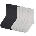 Produktbild: Camano Herren 9106 Socken, Grau (L.grey Mel. (10) + Anthra 0010), 43-46 EU