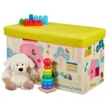 Produktbild: Relaxdays Sitzbox für Kinder Creme,Gelb,Rosa