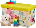 Produktbild: Faltbare Spielzeugkiste für Kinder mit weichem Sitzdeckel, 50 l