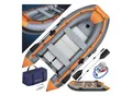 Produktbild: KESSER® Schlauchboot für 2 - 4 Personen - WAVE Motor geeignet Freizeitboot Paddelboot Motorboot Angelboot - mit 1 - 2 Sitzbänken - Alu-Boden Paddel Pumpe Reparaturset & Tasche aufblasbar PVC