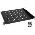 Produktbild: HMF Serverschrank 65499 Fachboden für Serverschrank, 19 Zoll, 1 HE, 400 mm Einbautiefe, Schwarz schwarz 40 cm