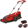 Produktbild: Einhell Akkurasenmäher Professional GP-CM 36/450, 38 cm Schnittbreite, 2 x 4 Ah Akku, Twincharger und Mulchkeil