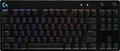 Produktbild: Logitech G Pro Mechanical Gaming Keyboard Tastatur backlit USB QWERTZ Deutsch Tastenschalter: GX Blue Clicky Schwarz (920-009389)