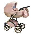 Produktbild: BabyMerc Kombi-Kinderwagen Vip Lux 2 in 1 inkl. Sportsitz und umfangreichem Zubehör in 21 Farben