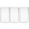 Produktbild: 15 cm Hohe Glasvasen für Tischdeko 3er-Pack - Gläser für Kerzen Blumen Kiesel...