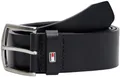 Produktbild: Tommy Hilfiger Herren Gürtel New Denton Belt 4,0 cm Ledergürtel, Schwarz (Black), 95 cm