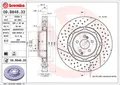 Produktbild: 2x Bremsscheibe vorne Brembo 09B84833 für MERCEDES
