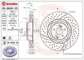 Produktbild: 2x Bremsscheibe innenbelüftet 09.B848.33 BREMBO für MERCEDES-BENZ SL GLC AMG GT