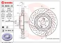 Produktbild: Bremsscheibe (pro Einheit) BREMBO 09.B848.33 MERCEDES CLASSE C (W205)