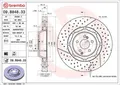 Produktbild: 2x BREMBO Bremsscheibe 09.B848.33 für MERCEDES-BENZ