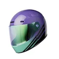 Produktbild: John Doe JD One Helmet Glossy Spectral Purple Gr. L Retro Motorradhelm