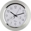 Produktbild: EUROTIME 56004 Funk Wanduhr 34 cm x 5 cm Silber