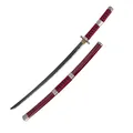 Produktbild: AMONT – Replik des Japanischen Katana aus Bambus – Modell Sandai Kitetsu Zoro aus Holz – One Piece Series – 107 cm