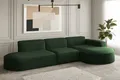 Produktbild: Fun Möbel Ecksofa Ecksofa Designersofa PALMA mit Ottomane in Stoff Opera Velvet, Ottomane links oder rechts, Rundumbezug