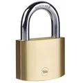 Produktbild: Yale - Y110B/60/132/1 Standardsicherung 60 mm Messing Vorhängeschloss - offener Stahlbügel - 3 Schlüssel