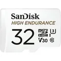 Produktbild: High Endurance 32 GB microSDHC, Speicherkarte weiß, UHS-I U3, Class 10, V30
