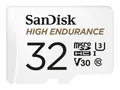 Produktbild: SanDisk microSDHC High Endurance Monitoring 32GB, Class 10, 100MB/s + SD-Adapter