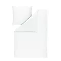 Produktbild: ESTELLA Bettwäsche Valetta | Weiss | 135x200 cm + 80x80 cm | seidig-glänzende Oberfläche | pflegeleicht & trocknerfest | atmungsaktiv & anschmiegsam | 100% Baumwolle