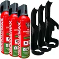 Produktbild: Feuerlöschspray Lithium Feuerlöscher A F 3x 750ml inkl. 3x Wandhalterung