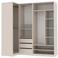 Produktbild: Marmex Möbel Mehrzweckschrank TRES SET P Graubeige Cashmere 100/201x206x51 cm