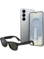 Produktbild: Samsung Galaxy S25 128 GB Silver Shadow + Ray-Ban Meta Wayfarer Matte Black Transitions G15 Green