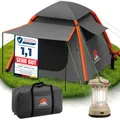 Produktbild: ELONEO aufblasbares Zelt für 2-4 Personen mit Vordach & Luftpumpe, Camping Zelt wasserdicht, Luftzelt Ultraleicht, Inflatable Tent, Glamping Zelt mit gratis LED Licht