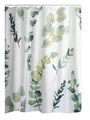 Produktbild: RIDDER Duschvorhang Textil Eukalyptus grün 180x200 cm Duschvorhang, Vorhang, Dus